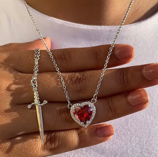 Espada Imperial ⚔️ & Corazón Eterno ❤️ – Regalo Perfecto para Parejas